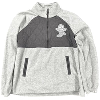 Slummy Quarter-Zip with cross stitch chest - SlumParadise